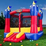 Blast Zone Magic Castle Inflatable Bounce House with Blower